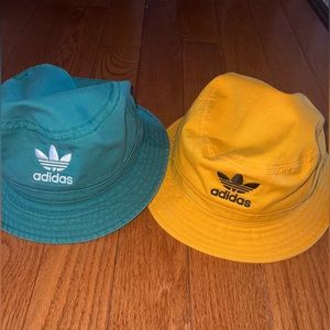2 Adidas bucket hats in small/medium